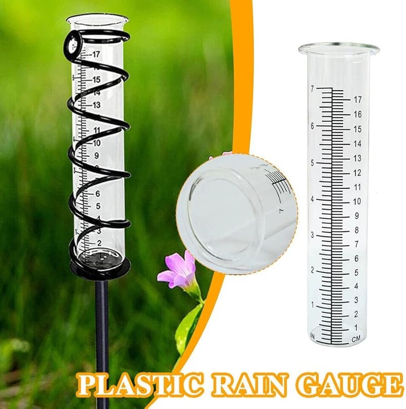 سعة كبيرة 8 25 بوصة أنبوب استبدال مقياس المطر شفاف مقاوم للتشقق - Image 2